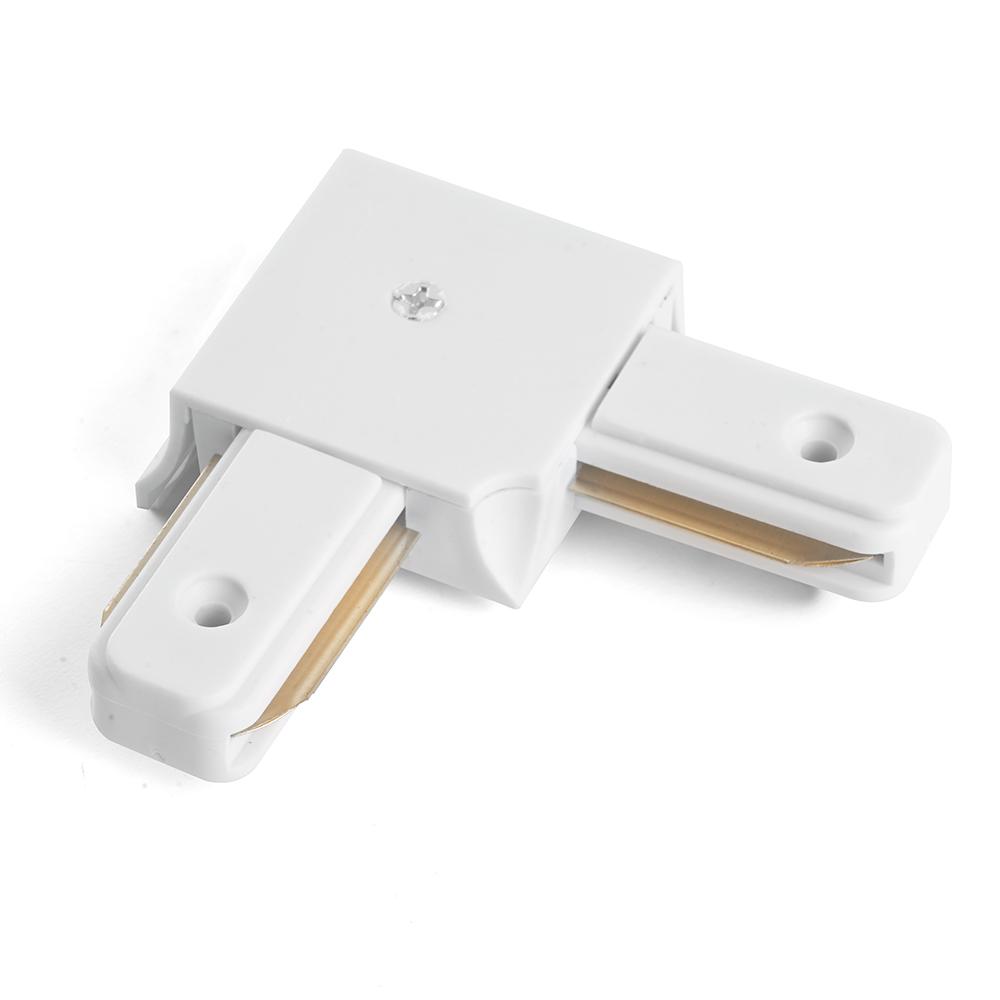 Коннектор угловой однофазный для шинопровода, белый Feron LD1001 10315