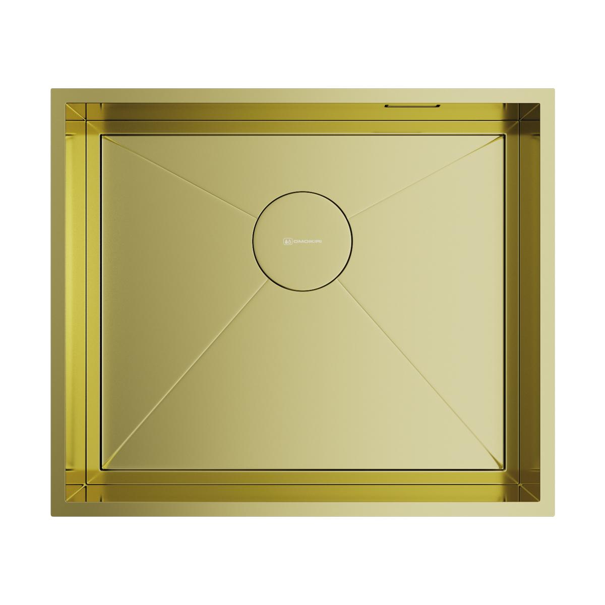 Интегрированная кухонная мойка Omoikiri Kasen 53-26 INT LG нерж.сталь/светлое золото 4993790