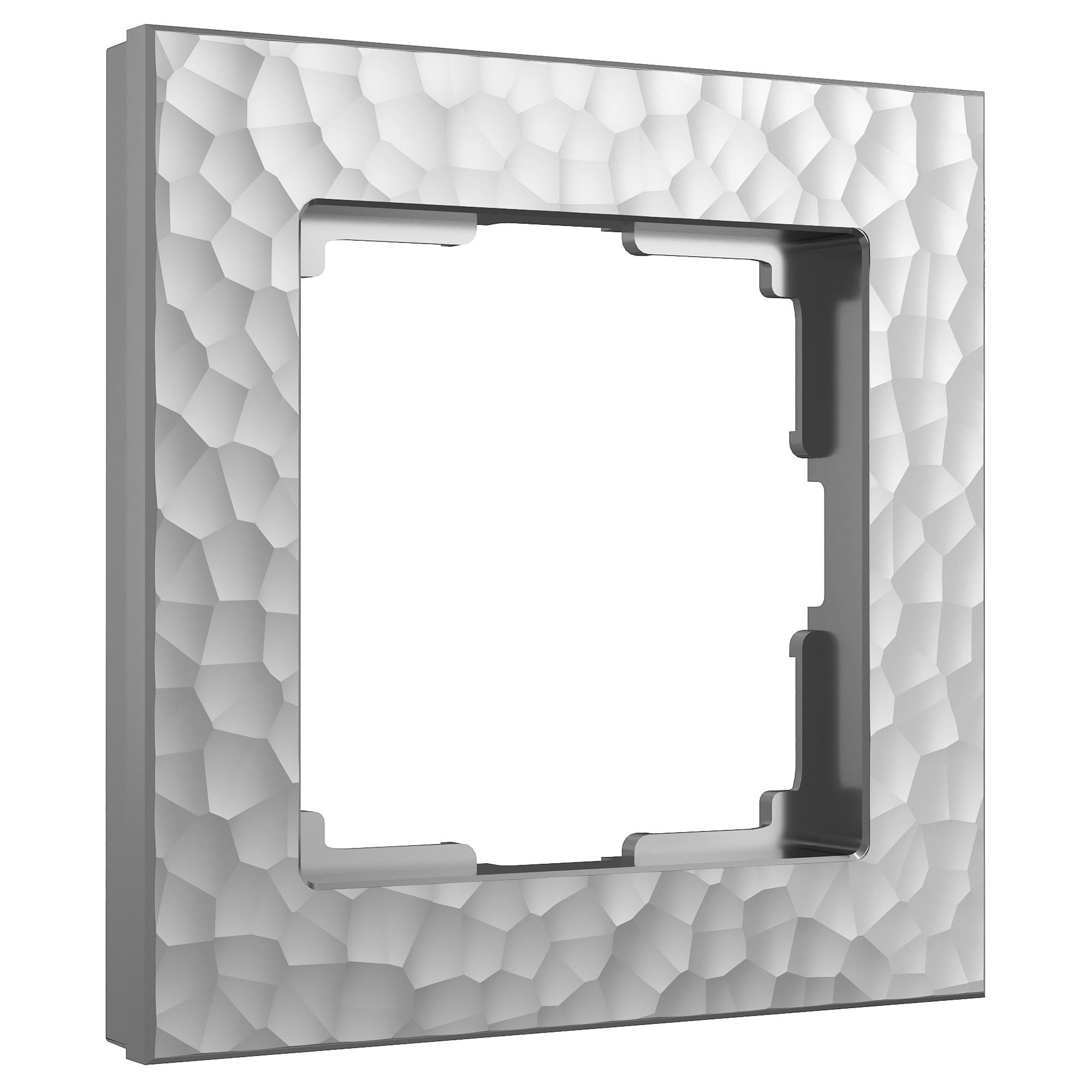 Рамка на 1 пост серебряный Werkel W0012406