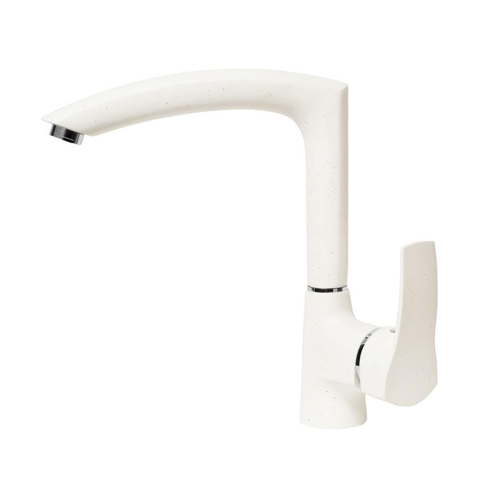 Смеситель для кухни AquaGranitEx C-7040 (331) белый