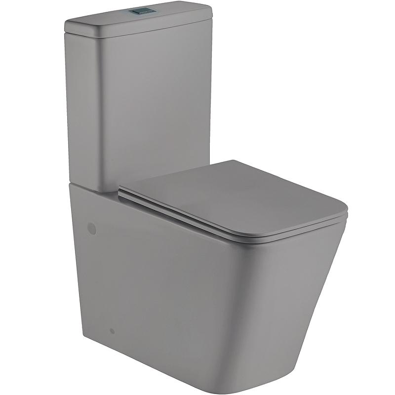 Унитаз напольный компакт 82.5x61x36.5 WeltWasser Gelbach 011 ST MT-GR 10000012209 безободковый, с ми