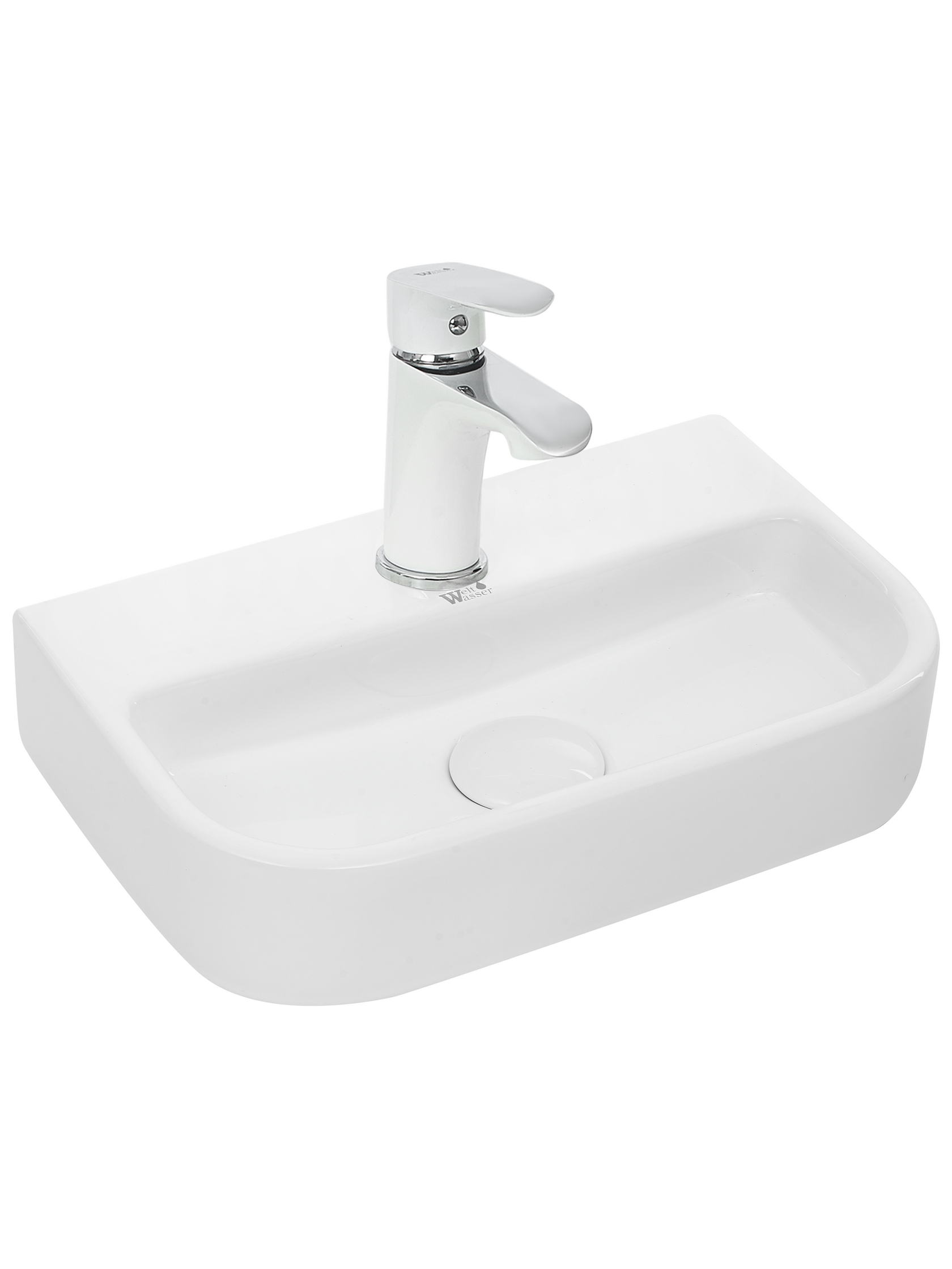 Раковина подвесная WeltWasser 38/24.5/8 WW Aisbach 5075 10000003881 белая