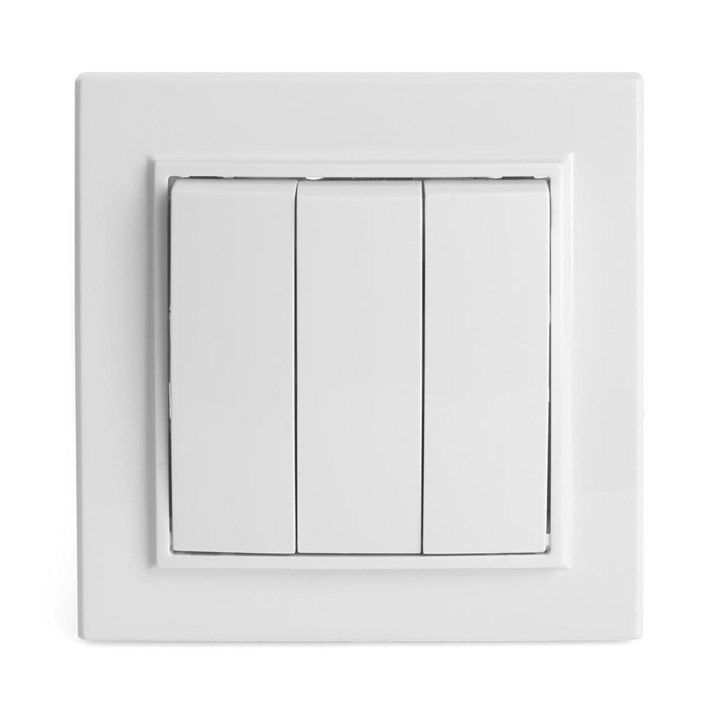 Выключатель трехклавишный Stekker Эрна PSW10-9007-01 39922