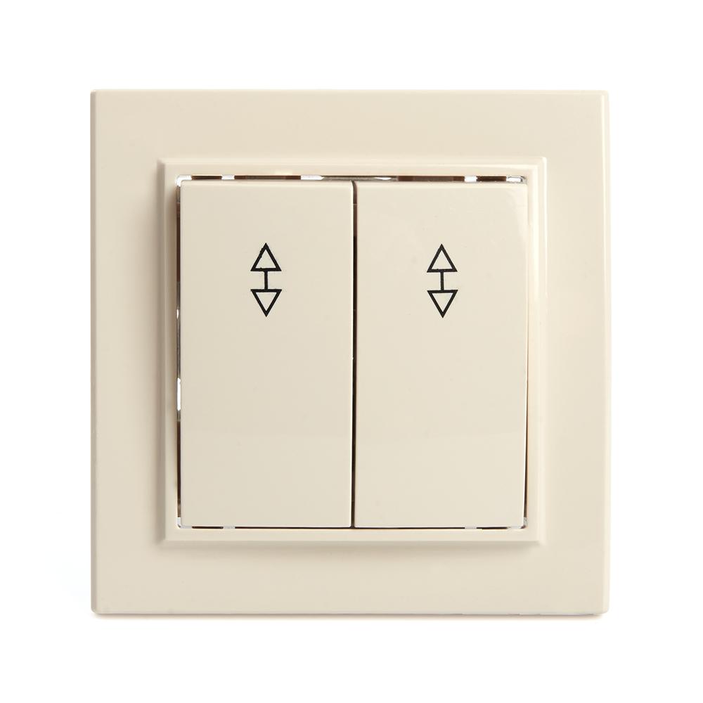 Выключатель двухклавишный Stekker Эрна PSW10-9008-02 39920