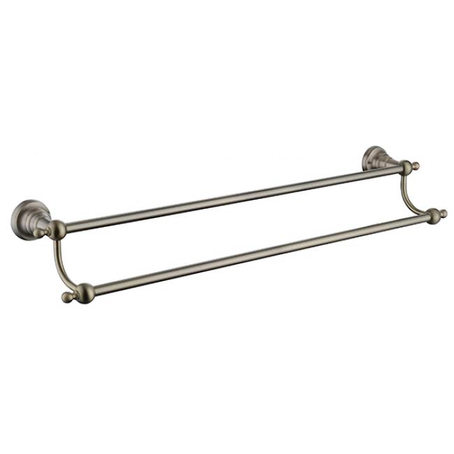 Держатель полотенца прямой 2-х уровневый (латунь) Kaiser KH-4208 бронза