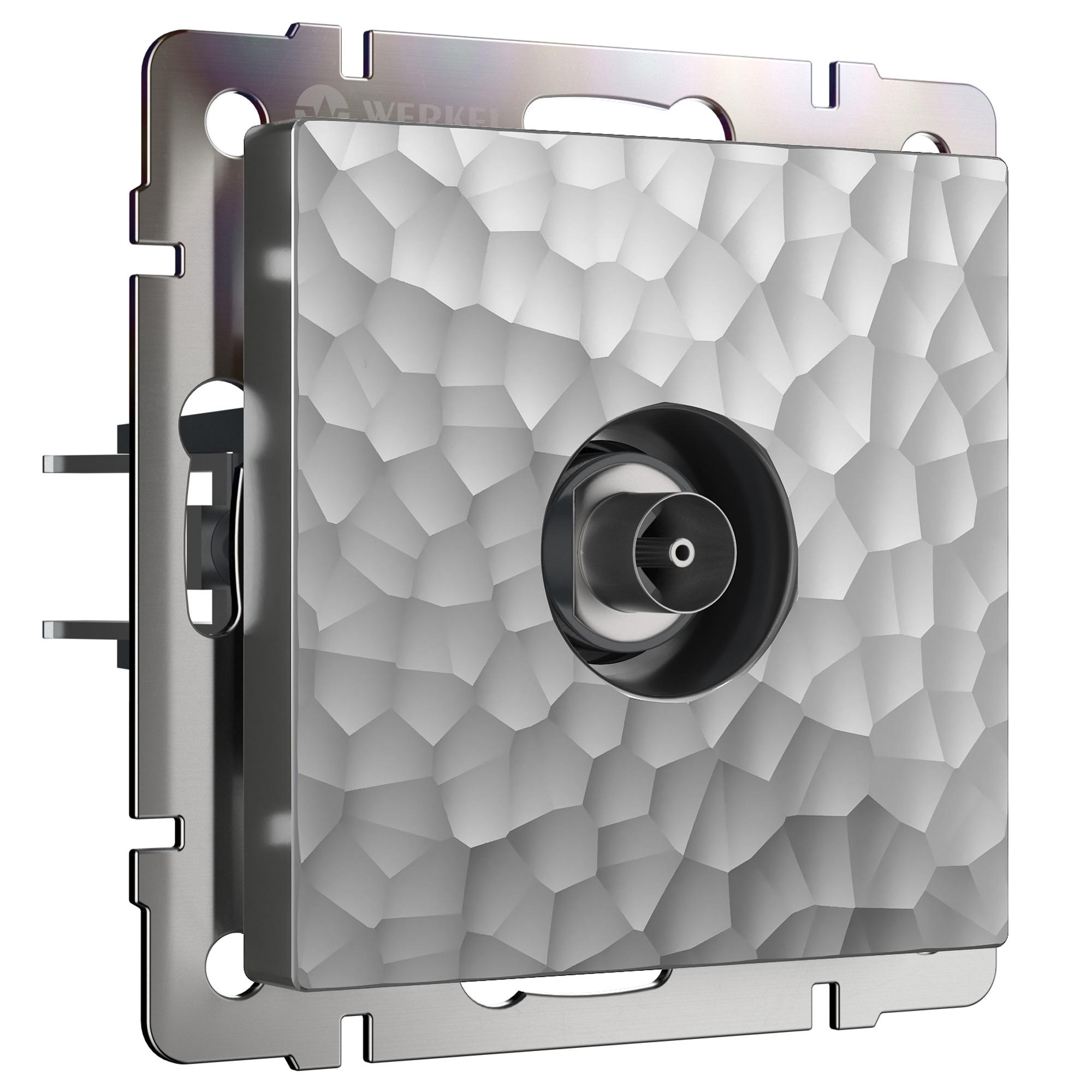 ТВ-розетка оконечная серебряный Werkel W1283006