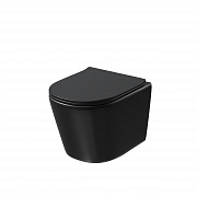 Унитаз подвесной 48.5х36х33 Grossman GR-4477BMSQ черный матовый