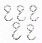 Комплект крючков 5 шт хром LE311D