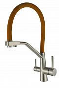 Смеситель для кухни Viko V-5850 хром/коричневый