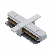 Коннектор прямой однофазный для встраиваемого шинопровода, белый Feron LD1004 10357