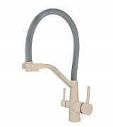 Смеситель для кухни Viko V-5816 бежевый/серый