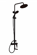 Душевая система ПСМ-Профсан Steel PSM-301-8 черный-бронза