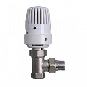 Клапан угловой Valtec с термоголовкой 3/4