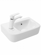 Раковина подвесная WeltWasser 37.5/24.5/13.5 WW Aisbach 10100 L 10000004590 белая