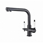 Смеситель для кухни (мойки) под фильтр Kaiser Vincent 31144-2 песочный (черный)