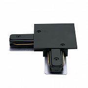 Коннектор угловой однофазный для встраиваемого шинопровода, черный Feron LD1005 10360