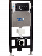 Инсталляция для подвесного унитаза WeltWasser WW Amberg 506 BL 10000008226 черная кнопка