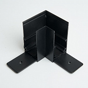 Соединитель угловой для низковольтного накладного шинопровода, черный Feron LD2001 41977