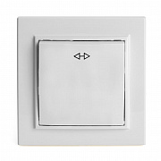 Выключатель одноклавишный Stekker Эрна PSW10-9009-01 39925