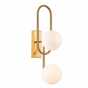 Настенный светильник Indigo Opaco V000151 11015/2W Brass