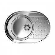 Врезная кухонная мойка Omoikiri Kasumigaura 65-IN нержавеющая сталь 4993727