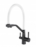 Смеситель для кухни Viko V-5864 черный/белый