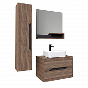 Зеркало Grossman Лайф-80 см 208008 дерево темное/графит