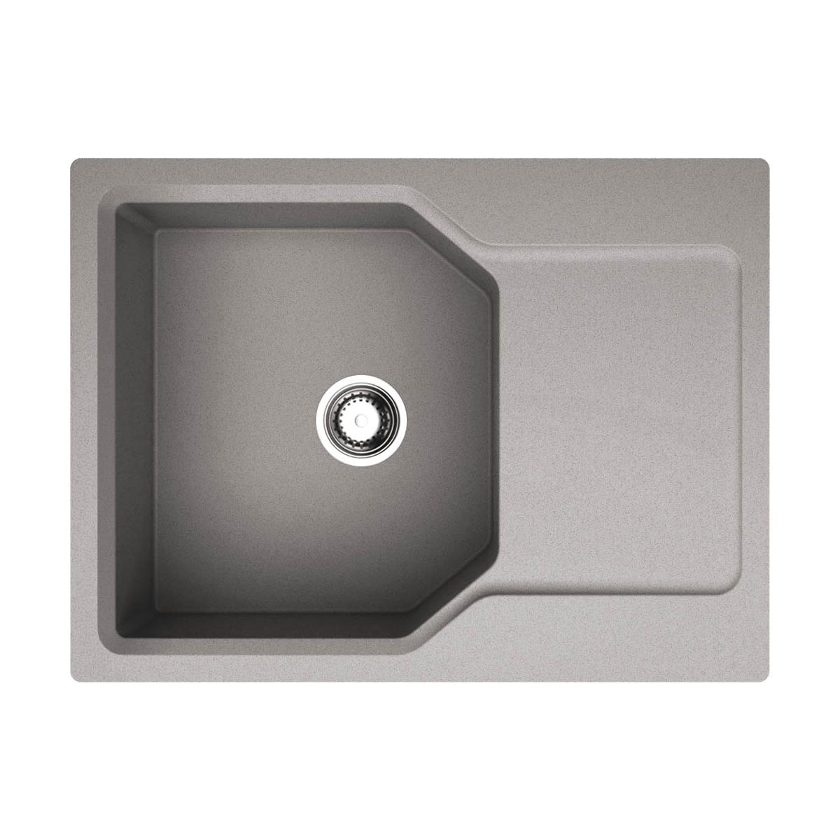 Врезная кухонная мойка Omoikiri Yonaka 65-GR leningrad grey 4993346