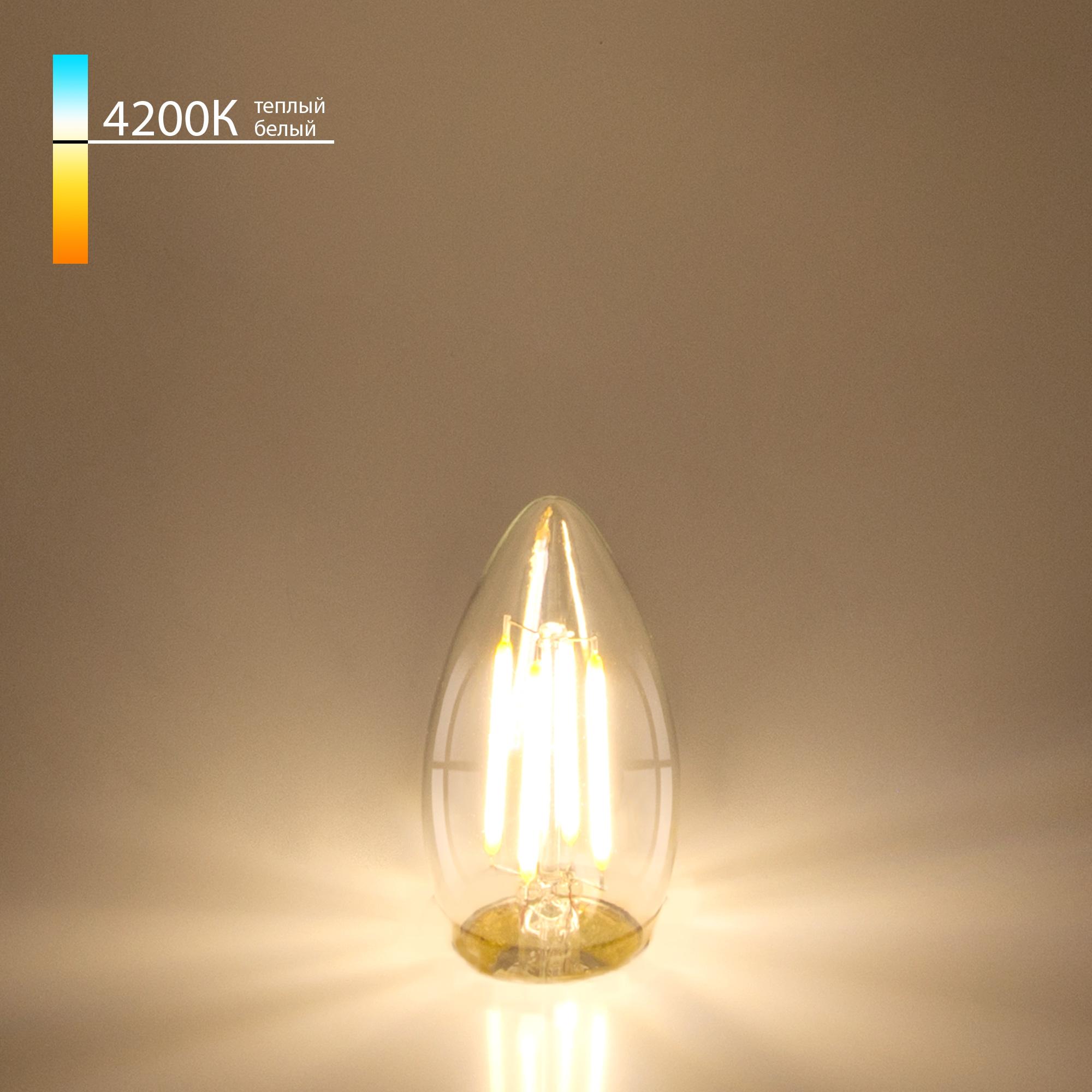 Филаментная светодиодная лампа "Свеча" Elektrostandard C35 7W 4200K E27 BLE2736