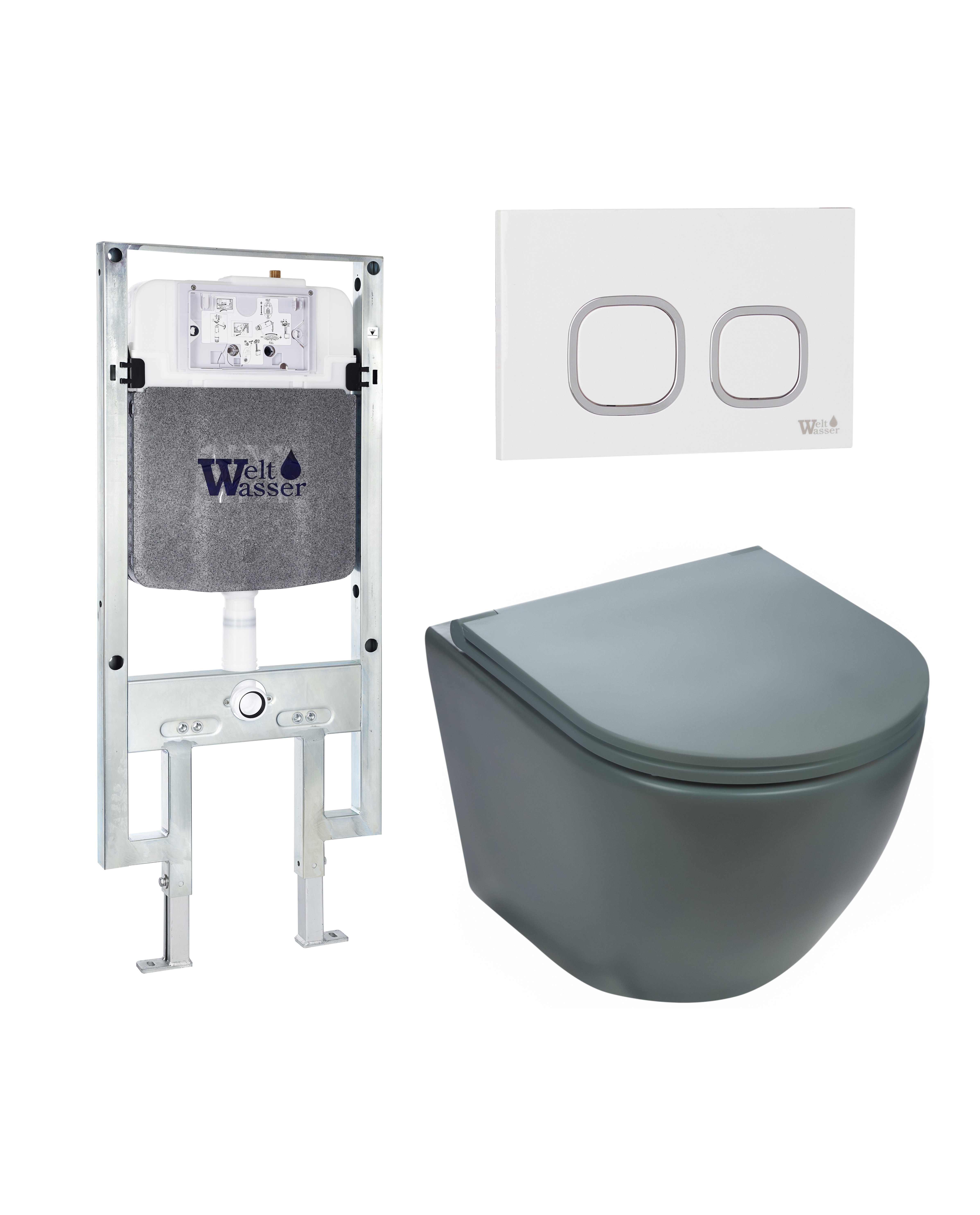 Комплект WeltWasser 10000010861 Merzbach 041 MT-GR + Amberg 497 ST + Amberg RD-WT