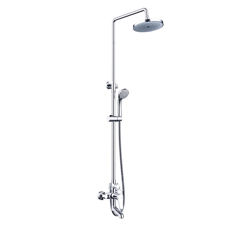 Душевая стойка со смесителем для ванны Bravat Eco F6111147C-A-RUS хром