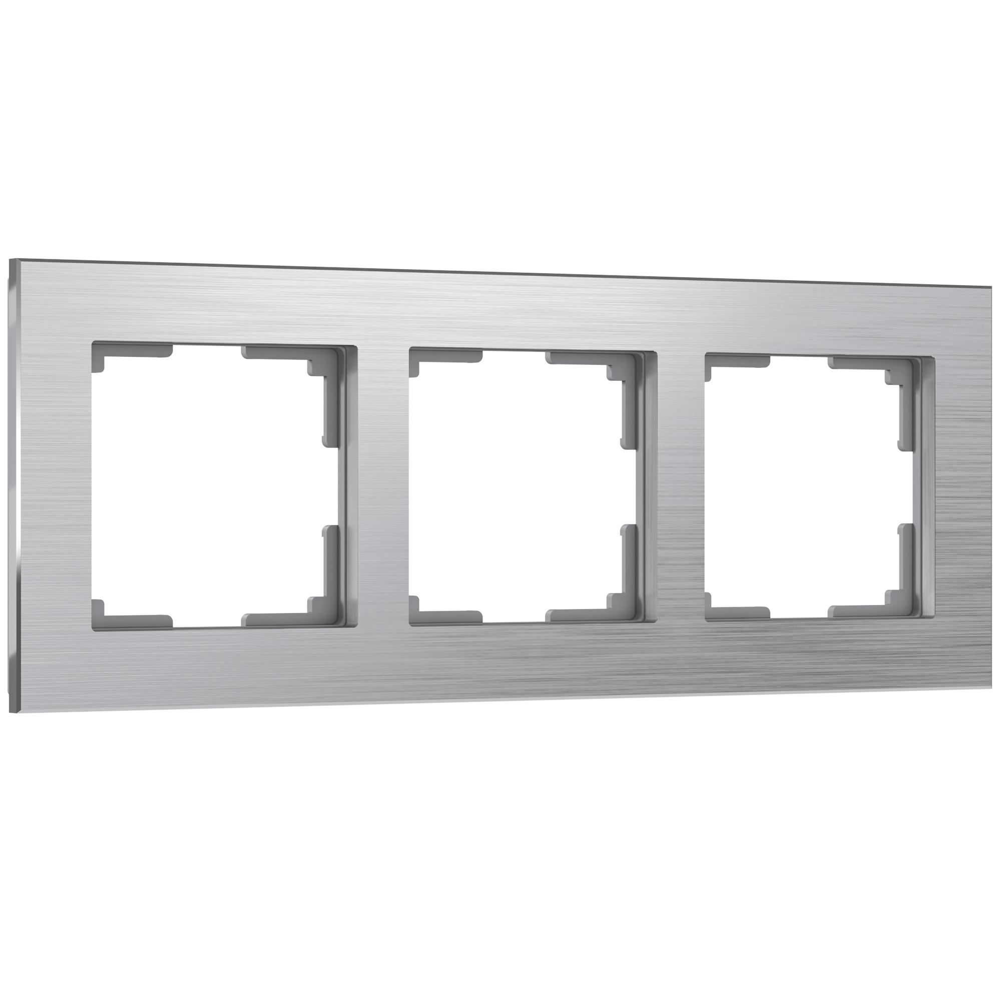 Рамка на 3 поста алюминий Werkel W0031706
