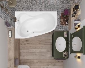 Акриловая ванна VAGNERPLAST MELITE 160 Left