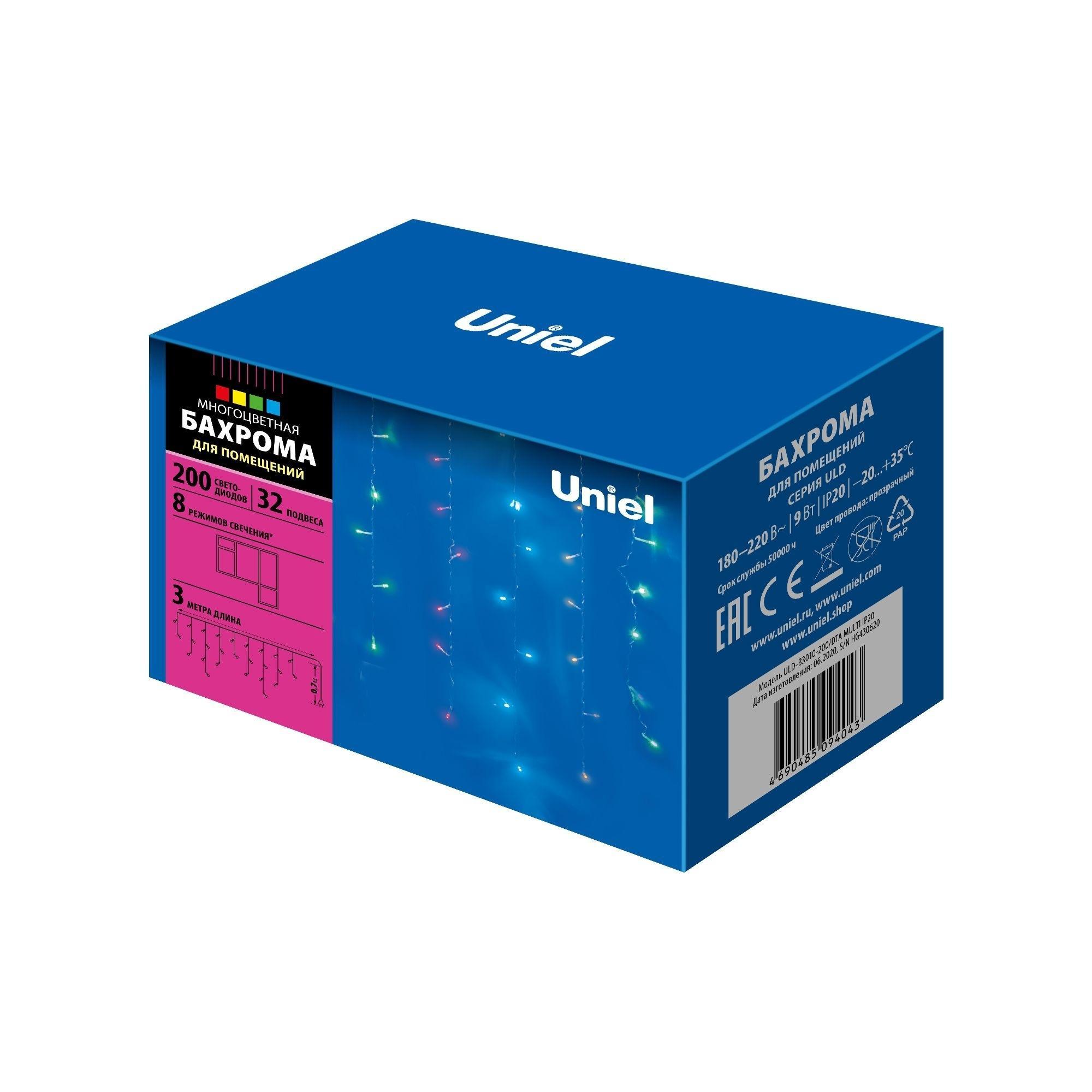 Гирлянда "Бахрома" Uniel UL-00002270