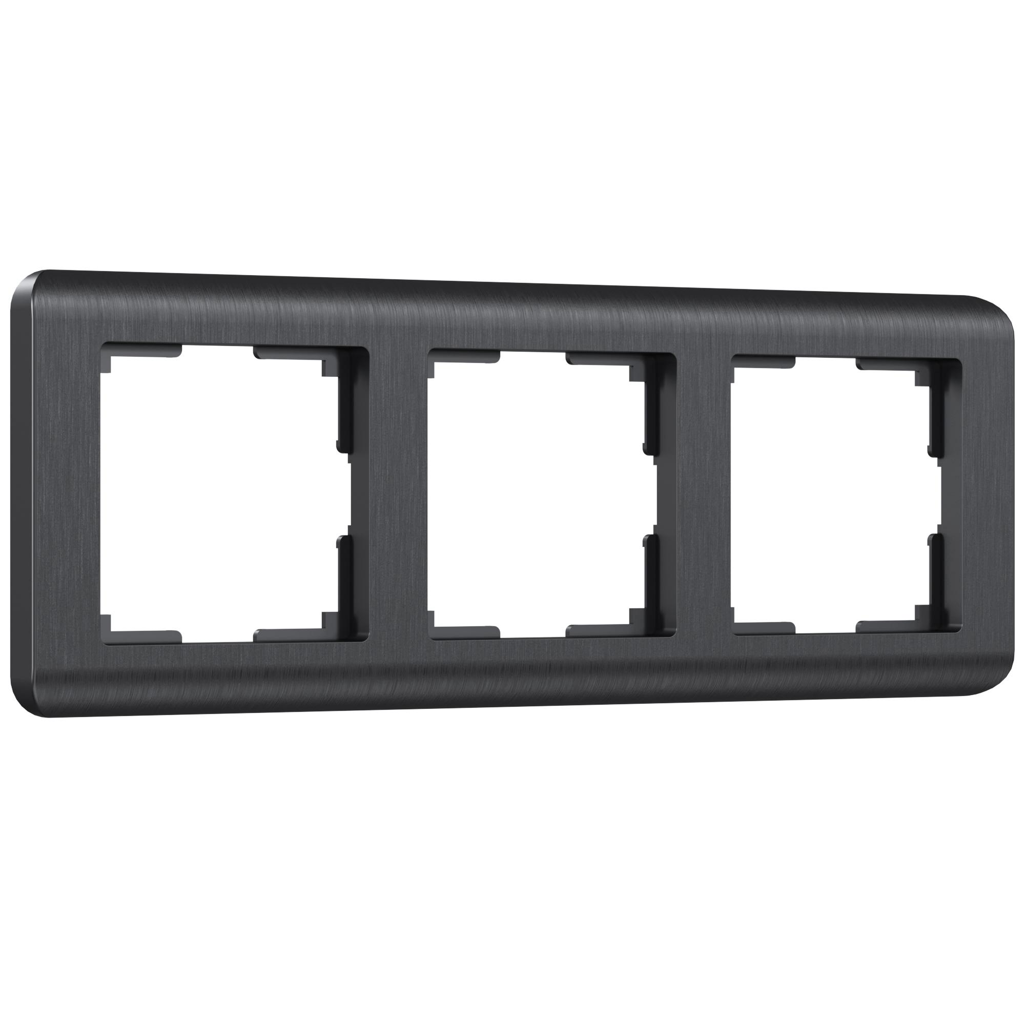 Рамка на 3 поста графит Werkel W0032104