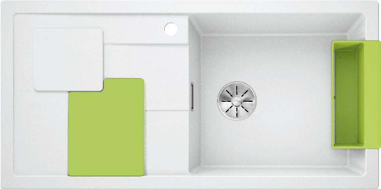 Врезная кухонная мойка Blanco BLANCO SITY XL 6 S SILGRANIT PuraDur белый киви