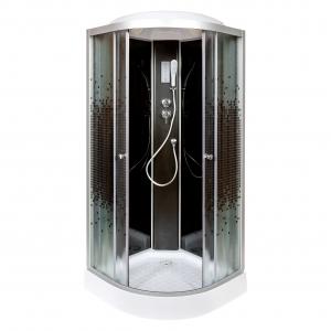 Душевая кабина Deto L801ELBLACK с электрикой