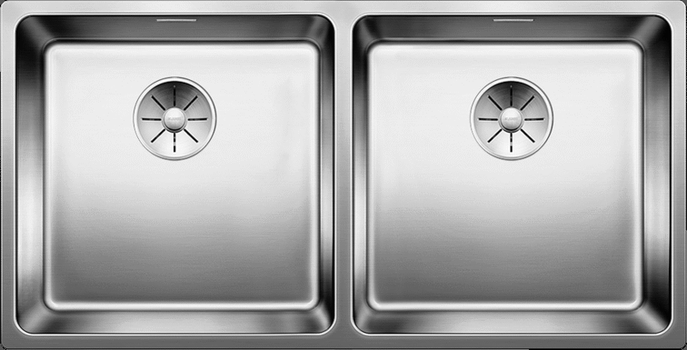 Врезная кухонная мойка Blanco ANDANO 400/400-IF нержавеющая сталь