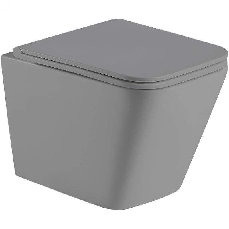 Унитаз подвесной WeltWasser 49x35x34 WW GELBACH 041 MT-GR 10000008263 серый матовый