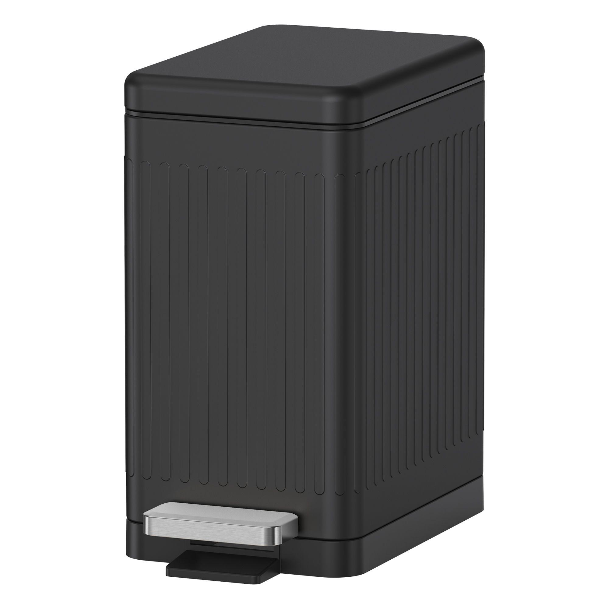 Ведро для мусора педальное WeltWasser WW MAGY BL 10L 10000011263 матовый черный