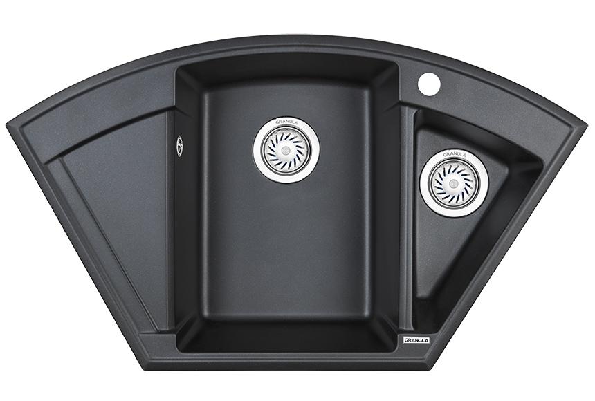 Врезная кухонная мойка Granula 9001 шварц