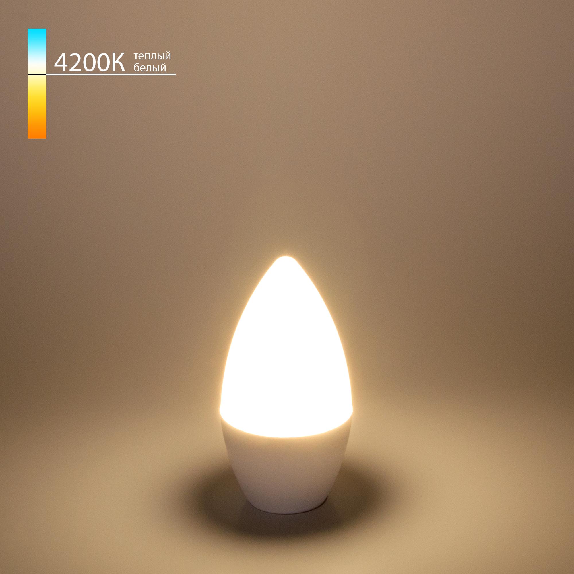 Светодиодная лампа Elektrostandard "Свеча" C37 6W 4200K E14 BLE1422