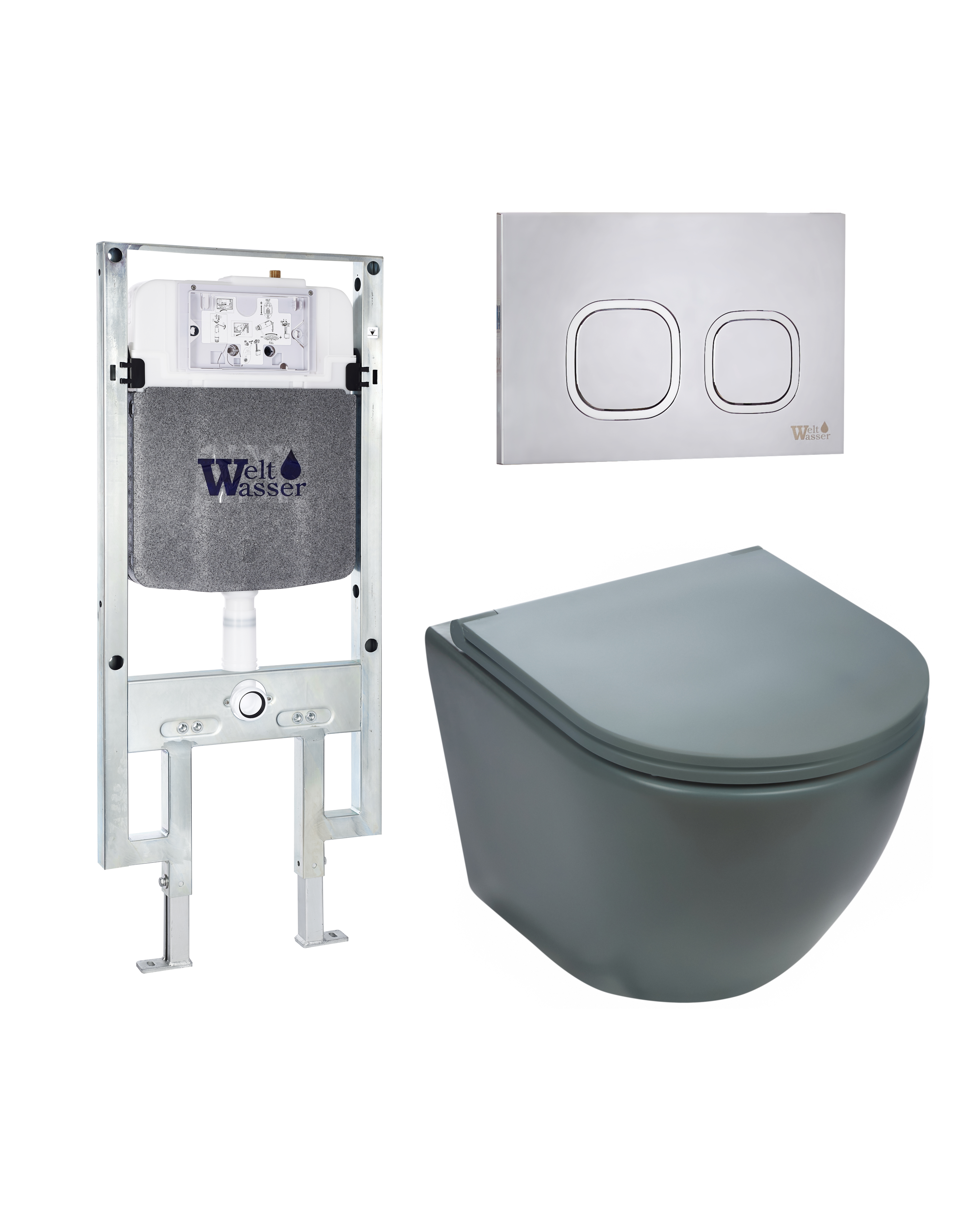 Комплект WeltWasser 10000010860 Merzbach 041 MT-GR + Amberg 497 ST + Amberg RD-MT CR
