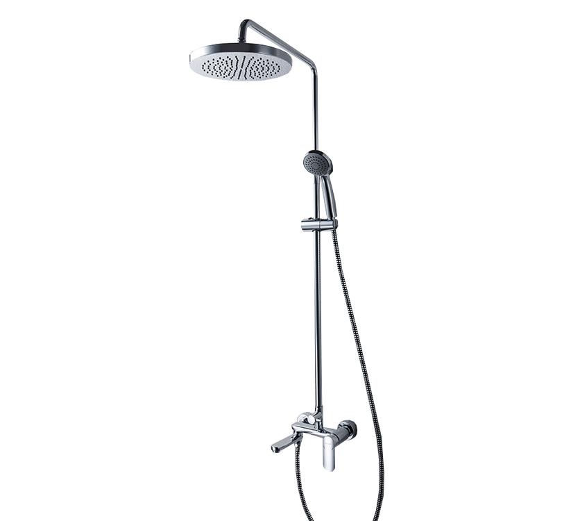 Душевая стойка со смесителем для ванны Bravat Opal C F6125183CP-A1-RUS хром