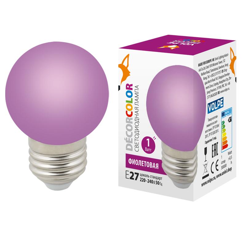 Лампа светодиодная Volpe DECOR COLOR UL-00005652