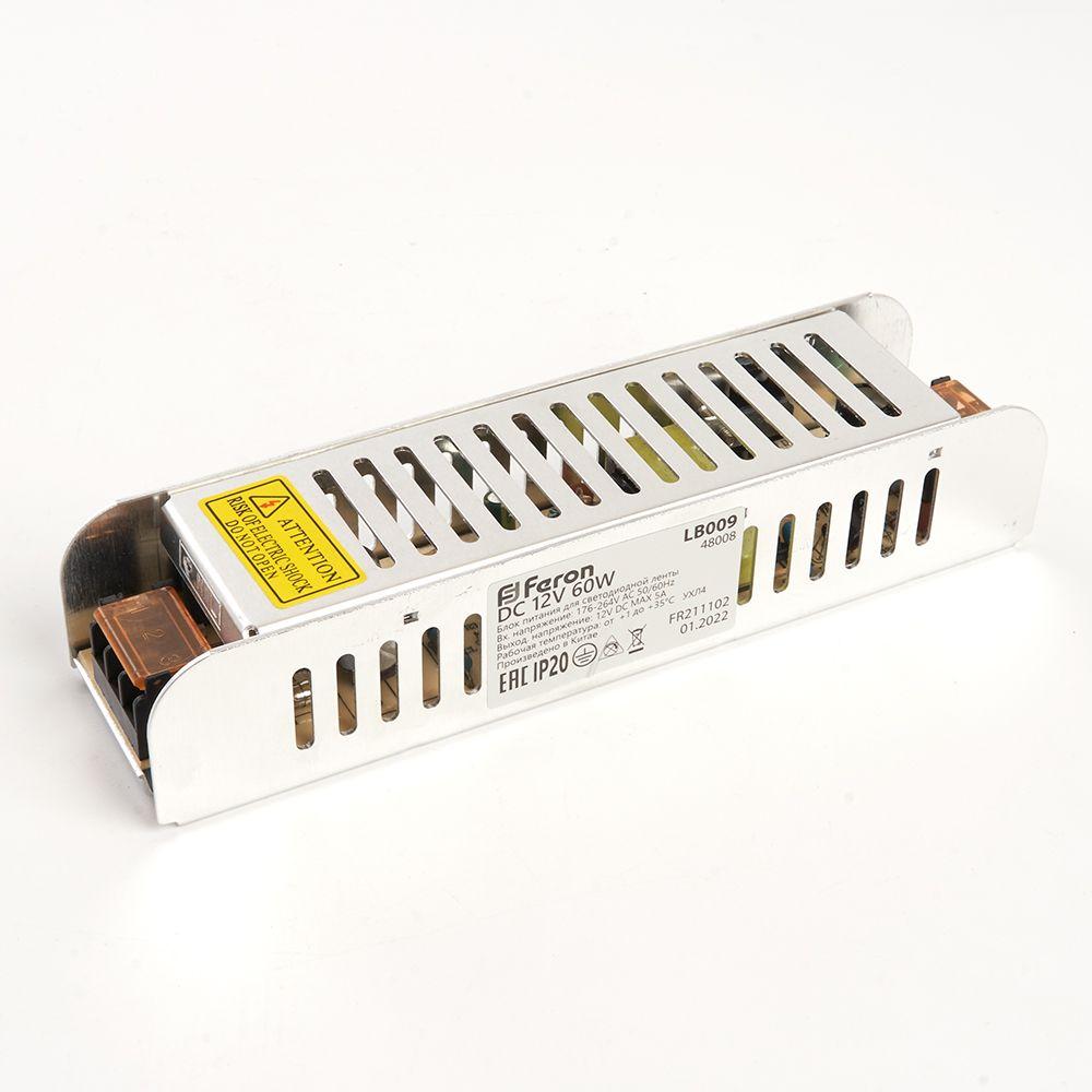 Трансформатор для светодиодной ленты 12V/24V Feron LB009 48008