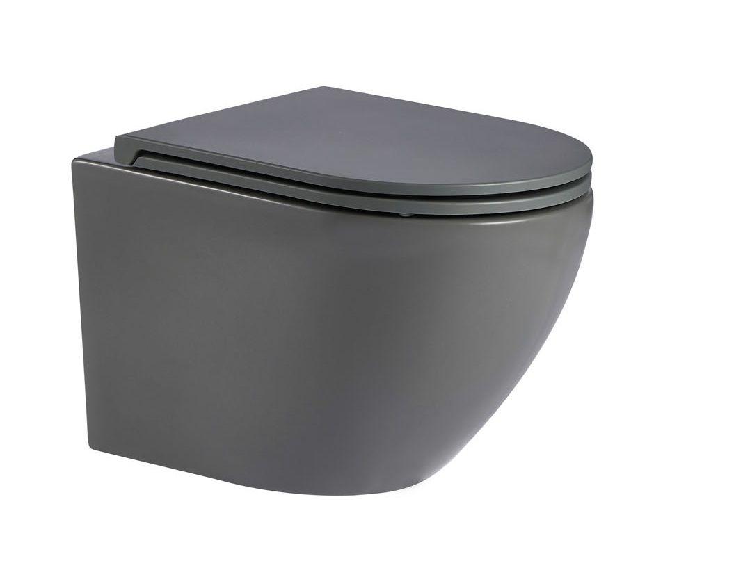 Унитаз подвесной WeltWasser 49x36x37 WW MERZBACH 041 MT-GR 10000008256 серый матовый