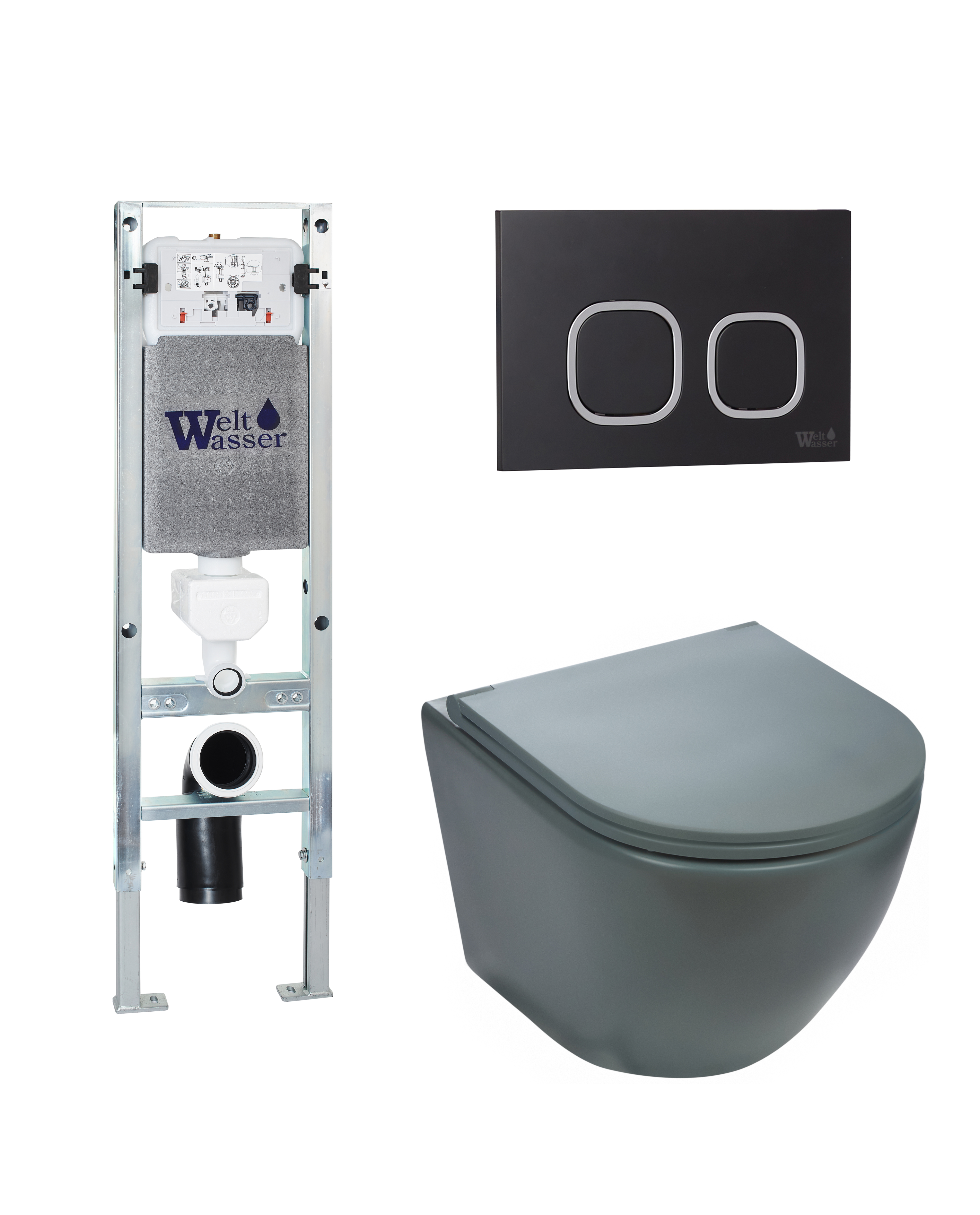 Комплект WeltWasser 10000010848 Merzbach 041 MT-GR + Amberg 350 ST + Amberg RD-BL