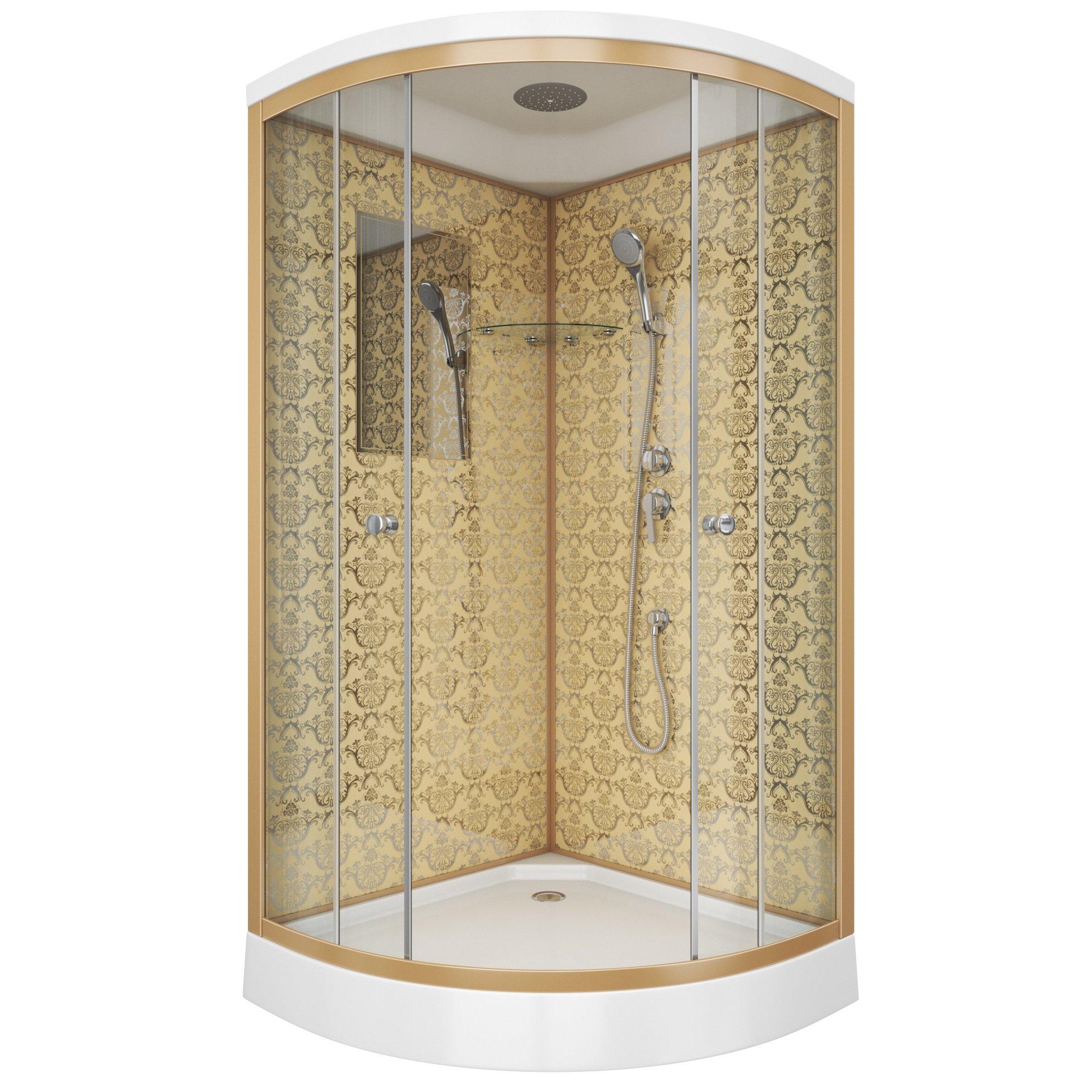 Душевая кабина Niagara Luxe 7702G 100x100 низкий поддон (3 места)