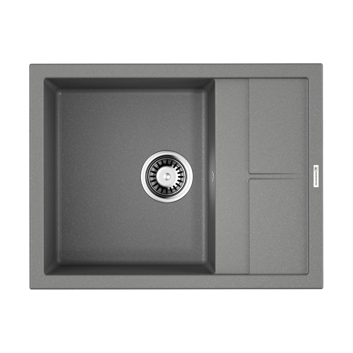 Врезная кухонная мойка Omoikiri Sumi 65-GR leningrad grey 4993549